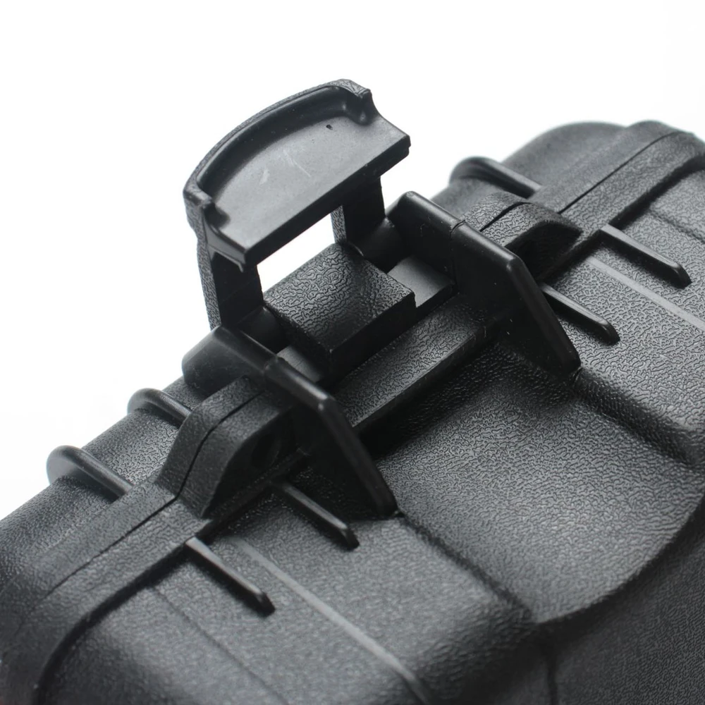 Estuche Duro resistente a la intemperie/a prueba de golpes, protección contra el polvo y el agua negra con espuma personalizable, caja de Stroage externa de 30*10*16cm - imagen 5