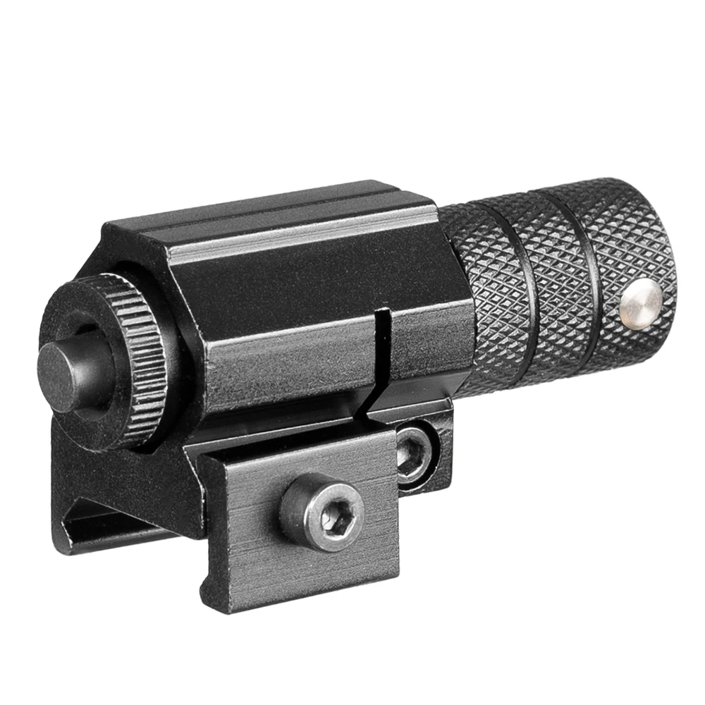 2025 FIRE WOLF táctico punto rojo Mini mira láser roja con interruptor trasero alcance pistola alargar rata cola caza óptica carril láser