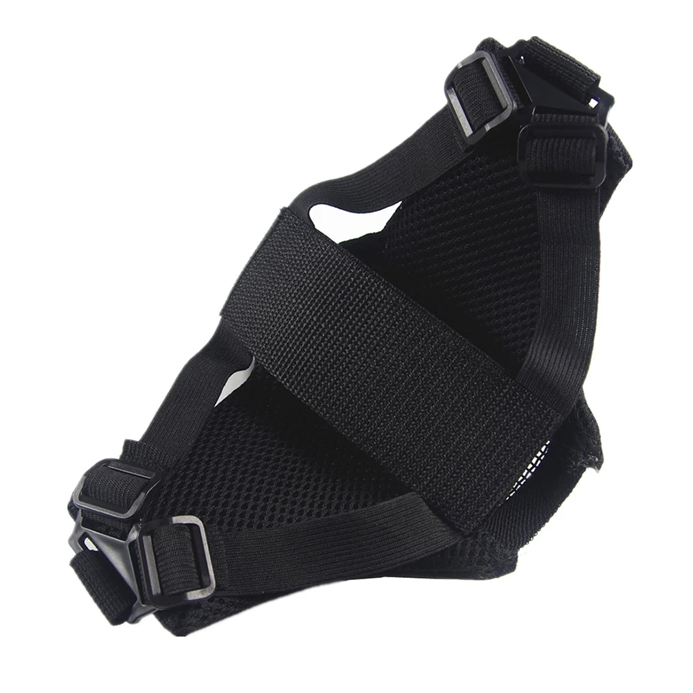 Máscara de Airsoft de acero y Metal de media cara, máscara de malla de red táctica de caza, protección CS para fiesta de Halloween, máscaras de Paintball de media cara - imagen 5