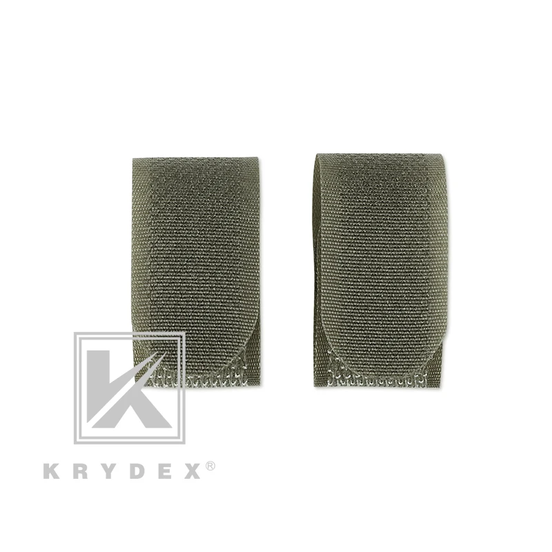 KRYDEX-organizador de casillero con correa de gestión de cables con gancho y bucle, para portador de placa, chaleco, mochila, aparejo de pecho, antena de correas de Cable, 2 uds. - imagen 2