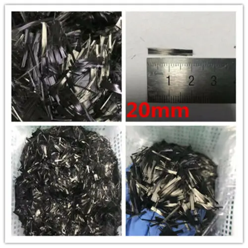 Filamento de fibra de carbono de corte corto para cubierta de teléfono forjado, para coche, 6/9/10/15/20mm, 500G - imagen 4