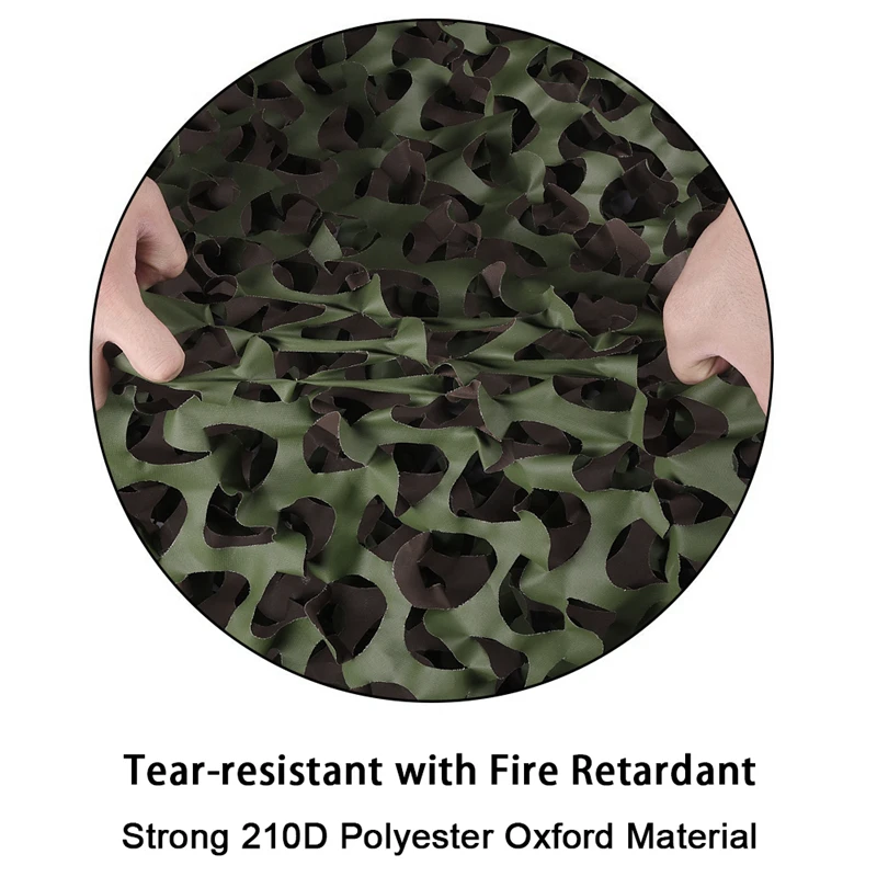 Red de camuflaje ignífuga para caza, cubierta de coche para acampar, senderismo, jardín en casa, toldo de fiesta, refugio solar en la playa, equipo de tienda - imagen 5
