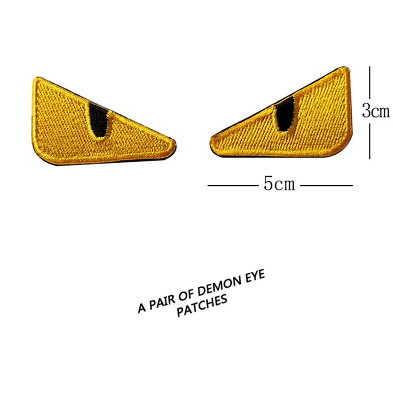 Parche bordado Little freak Demon Eye parche divertido gancho bucle motocicletas parches tácticos ejército airsoft al aire libre personalizado