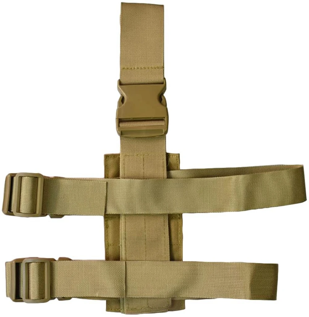 Funda táctica de pierna caída, plataforma, adaptador de Panel de pierna, fijación de pistola Molle, bolsa Mag, accesorios de caza al aire libre - imagen 5