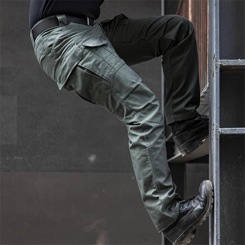 Pantalones tácticos militares para hombre, resistentes al desgaste, pantalones Cargo impermeables, pantalones de combate del ejército, al aire libre, calidad - imagen 4