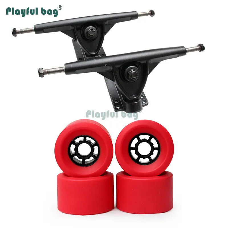 Bolsa juguetona para monopatín, camiones de 7 pulgadas con ruedas de PU de 83mm, accesorio para monopatín, camiones de buena calidad, AMA60 - imagen 5