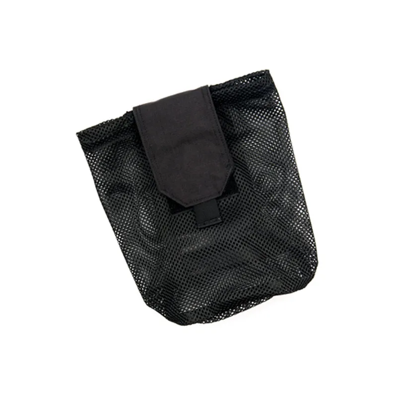 Bolsa de reciclaje de malla táctica EDC Mini bolsa de basura plegable para revistas bolsa de almacenamiento Molle enrollable