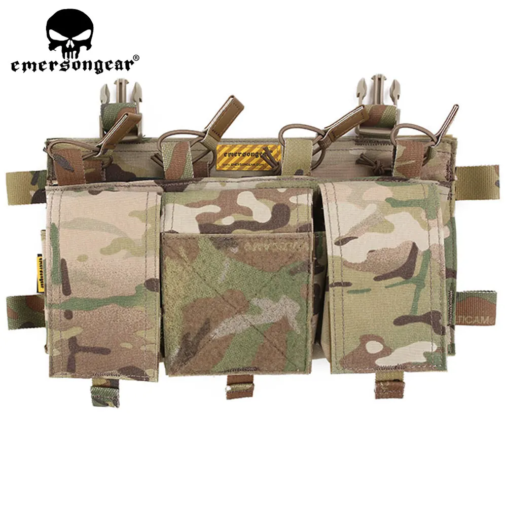 Emersongear MF estilo Quad 5,56 cartel MOLLE Mag bolsa para Airsoft táctico pecho Rig chaleco accesorios EM7367