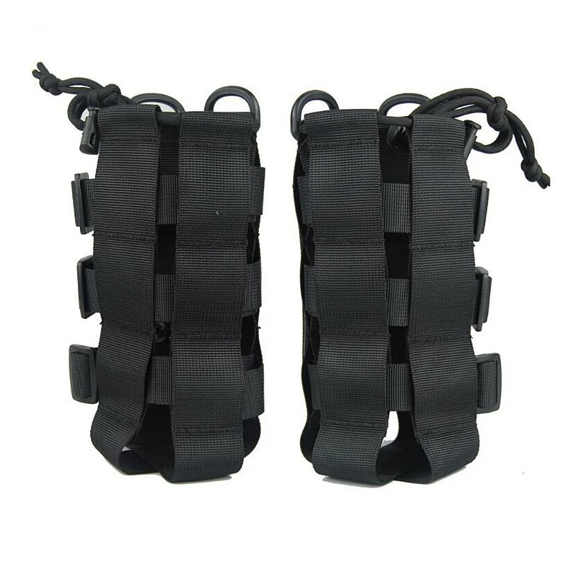 Bolsa táctica para botella de agua al aire libre, soporte para hervidor Molle, ajustable, para escalada, senderismo, Camping - imagen 2