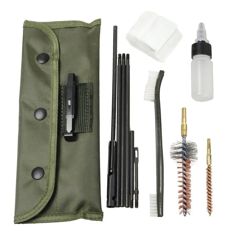 Kit de limpieza de pistola AR-15/M16, 10 Uds., 22 22LR.223 556, juego de cepillos para pistola de Rifle, Kit de limpieza de calibre 20 - 25, accesorios para pistola - imagen 5