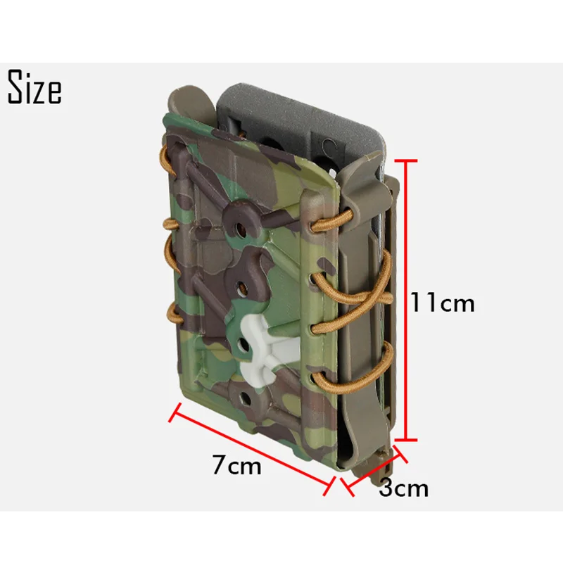 Bolsa táctica Molle para Rifle, funda de liberación rápida, equipo de caza, para 7,62/5,56mm 45ACP AR 15 Airsoft - imagen 4