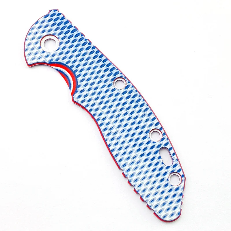 Parches de agarre de mango de cuchillo G10 Multicolor para cuchillos Rick Hinderer XM18 de 3,5 ", accesorios de báscula, piezas de Material XM-18, 1 unidad - imagen 3