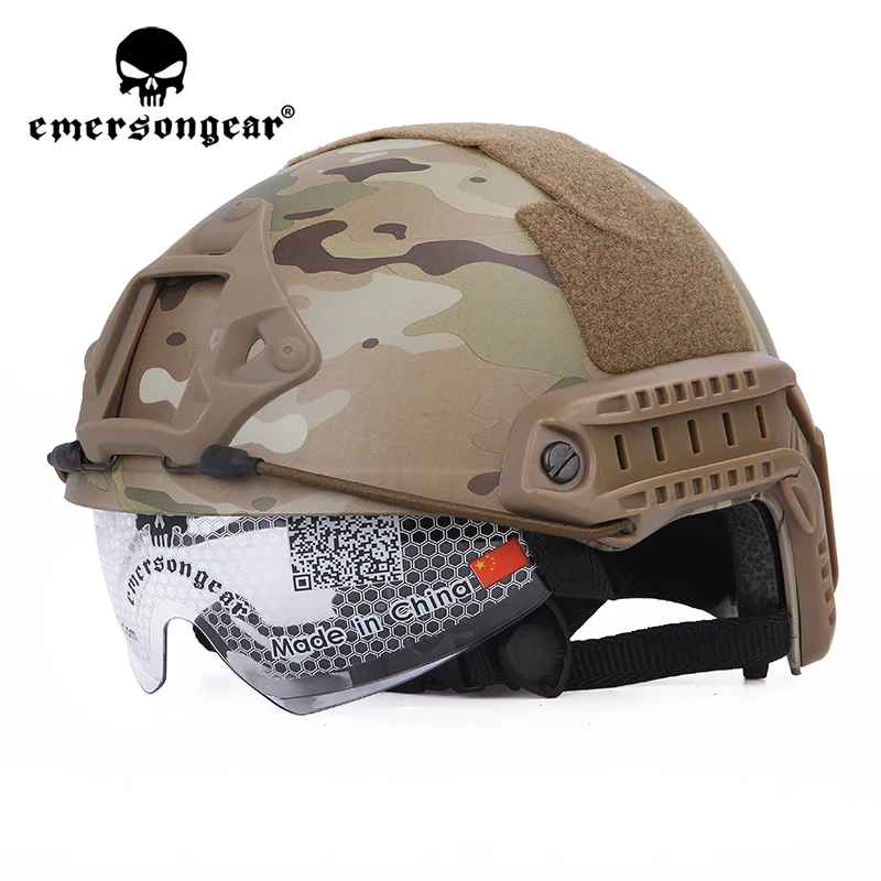Emersongear-casco táctico rápido, gafas protectoras tipo MH, equipo protector para la cabeza, Airsoft, tiro al aire libre, caza, ciclismo, combate - imagen 4