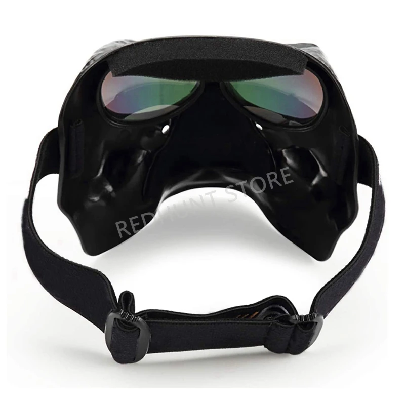 Gafas tácticas militares polarizadas, máscara táctica, Calavera escalofriante, Retro, motocicleta - imagen 4