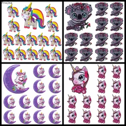 Parche termoadhesivo bordado unicornio y koala infantil