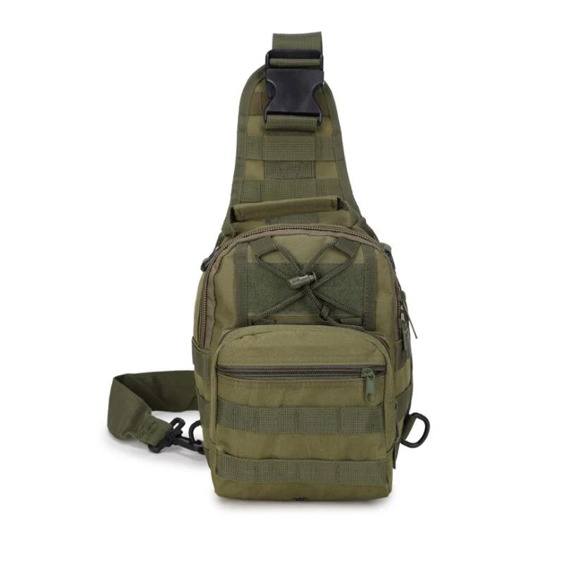 Bolsa militar de nailon 600D para caza, mochila táctica impermeable y transpirable, bolso de pecho para hombre, mochila para exteriores Molle Daypack - imagen 2