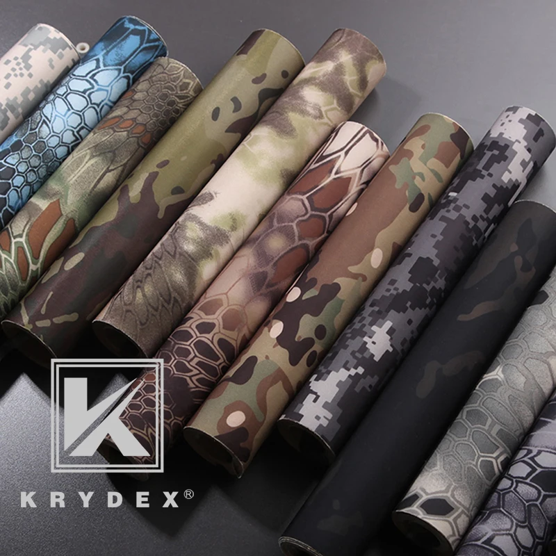 KRYDEX pegatinas elásticas de camuflaje MCBK, calcomanía adhesiva de envoltura de camuflaje táctico, rollo de bricolaje, pegatinas de ajuste de caza de tiro - imagen 3