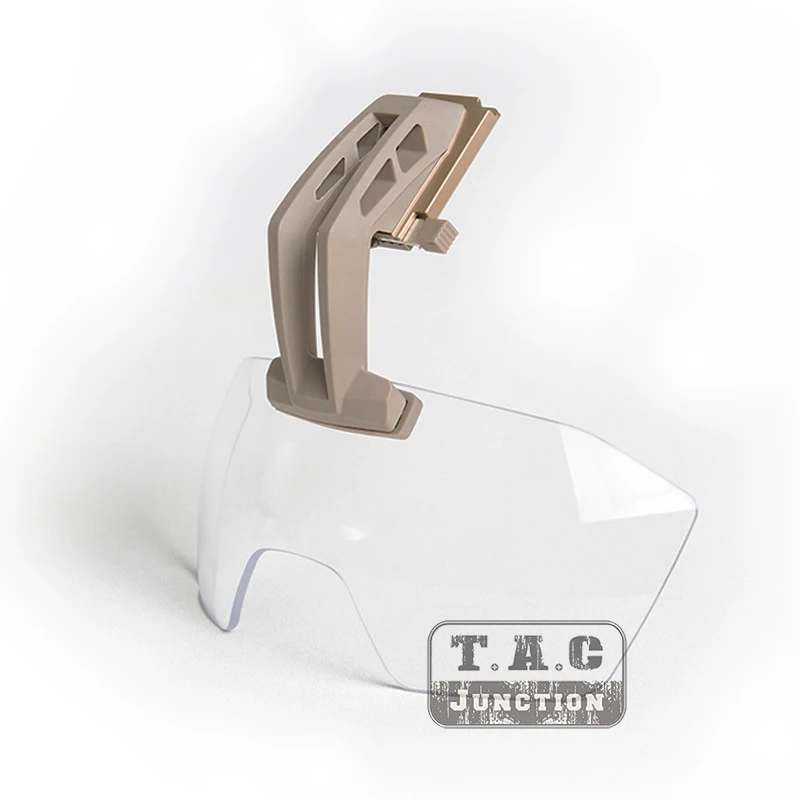 Visor táctico DE brazo fijo para casco, gafas antiniebla, Compatible con L4 Wilcox, cubierta para Airsoft War, marco DE juego - imagen 5