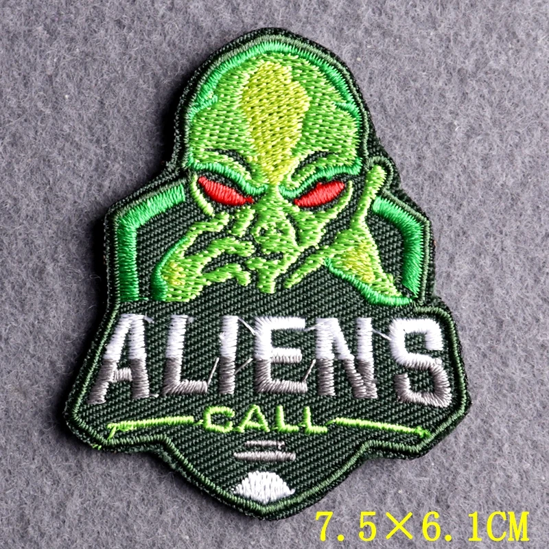 Parches para planchar, parches alienígenas para ropa, parche bordado, parches OVNI para accesorios de ropa, insignias adhesivas para ropa espacial DIY - imagen 3