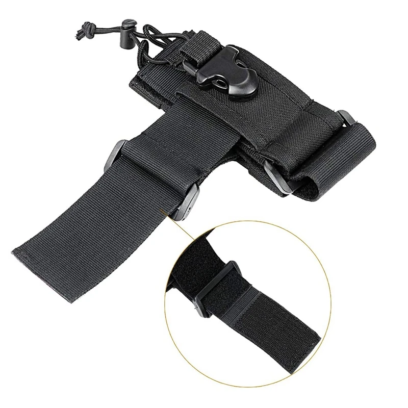 Bolsa táctica MOLLE con funda para radio y riñonera nailon - imagen 5