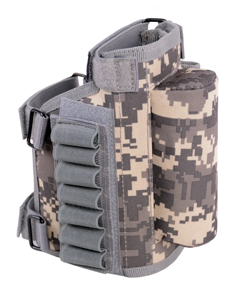 Portador de carcasa para Rifle de caza, bolsa para munición, soporte para balas, tela Oxford de nailon, organizador de 7 agujeros - imagen 4