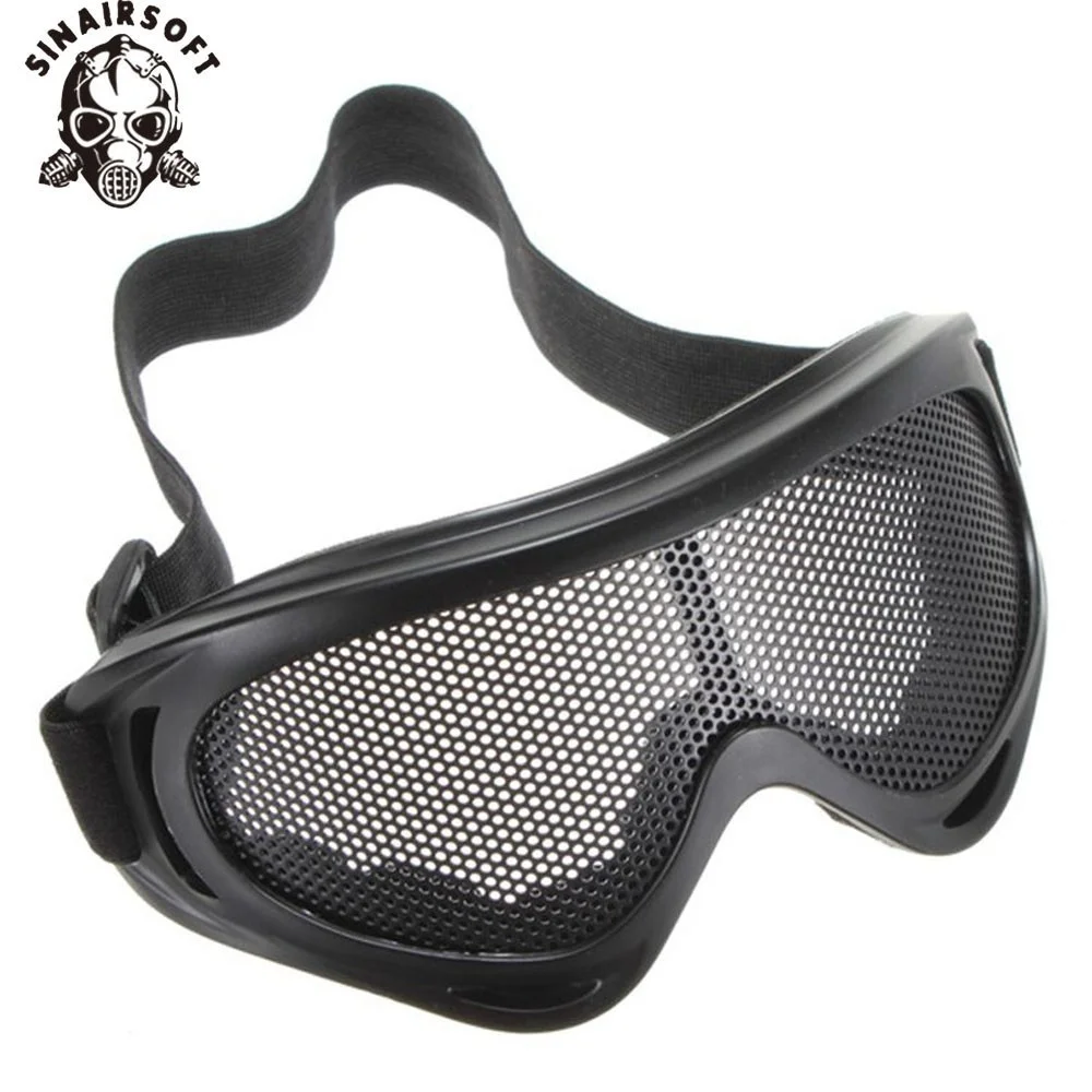 ¡Caliente! Gafas tácticas de malla metálica para caza al aire libre, lentes tácticas resistentes a los golpes, protección para deportes al aire libre - imagen 2
