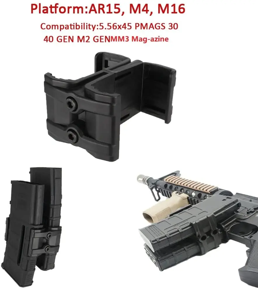 Relochas de velocidad de caza, soporte táctico, linterna de barril, abrazadera de barril para AK/M4/PMAG/M16, accesorios para revistas Airsoft - imagen 3