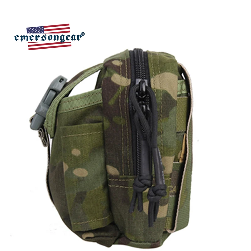 Emersongear-riñonera táctica M1, bolsa multiusos, Panel de utilidad, Airsoft, caza, senderismo, ciclismo, MOLLE, bolsillo con cremallera de nailon - imagen 5