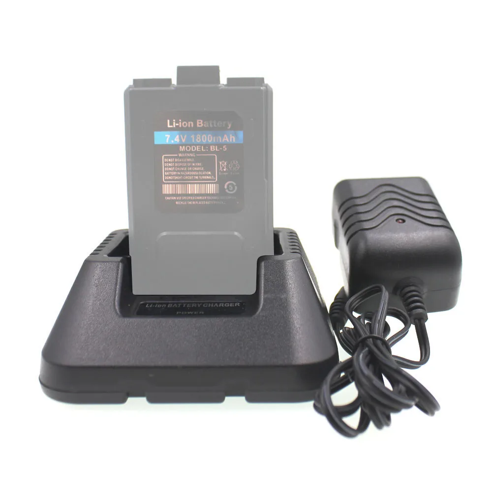Cargador Original para BAOFENG UV-5R DM-5R UV-5RA UV-5RB Series Adaptador de corriente de radios bidireccionales y escritorio para batería - imagen 3