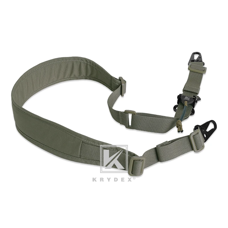 KRYDEX-eslinga para Rifle táctico, correa Modular extraíble de 2 puntos/1 punto, 2,25 ", eslinga acolchada, accesorios de caza y tiro de combate - imagen 2