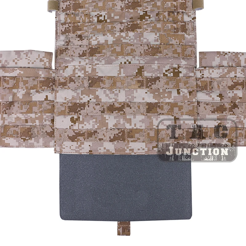 Emersongear-Chaleco de combate táctico Modular MOLLE, portador de placa de LBT-6094A, con bolsas, Color AOR1 - imagen 5