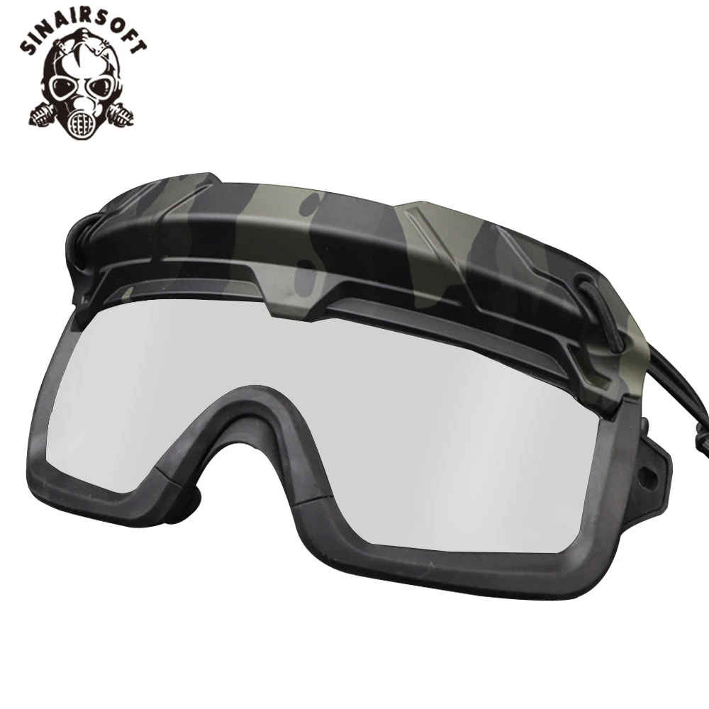 Casco táctico antivaho, gafas transparentes para senderismo, Airsoft, caza, Paintball, accesorios de tiro - imagen 4