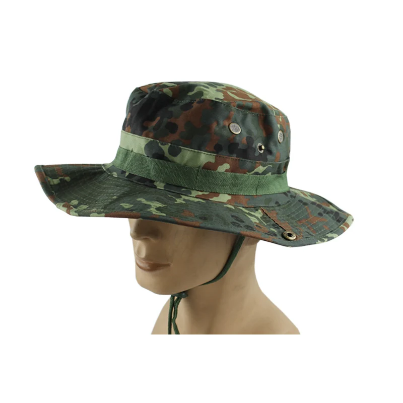 VULPO-Sombrero de camuflaje para deportes al aire libre, sombrero táctico Bonnie, sombrero de caza, sombrero de ala redonda, gorra de Camping al aire libre - imagen 4