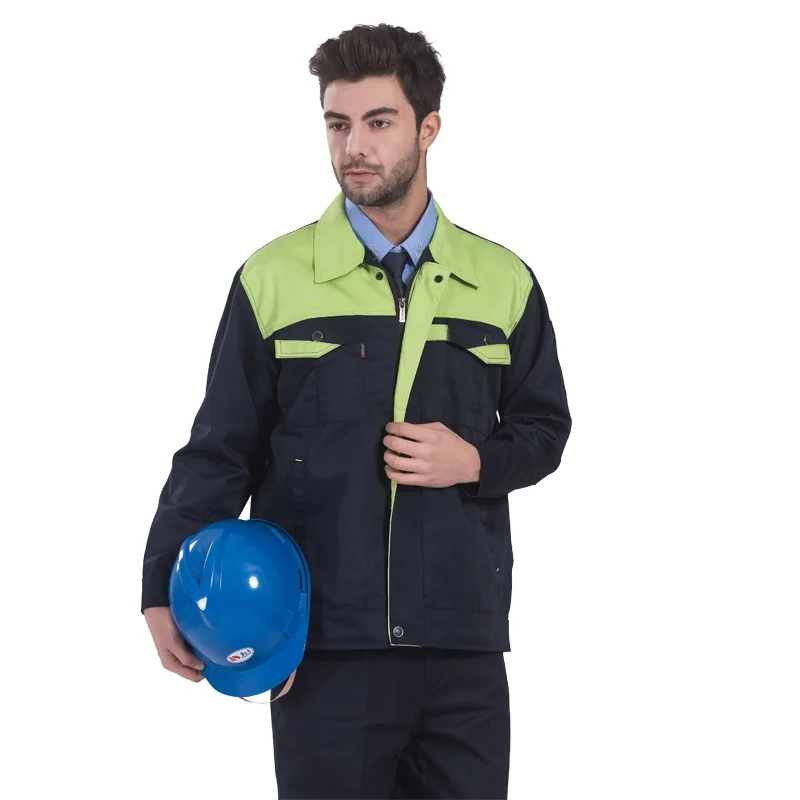Ropa de trabajo para hombres y mujeres, chaqueta + Pantalones gruesos, reparadores de automóviles de fábrica, monos mecánicos de seguridad duraderos para taller, uniformes de trabajo - imagen 4