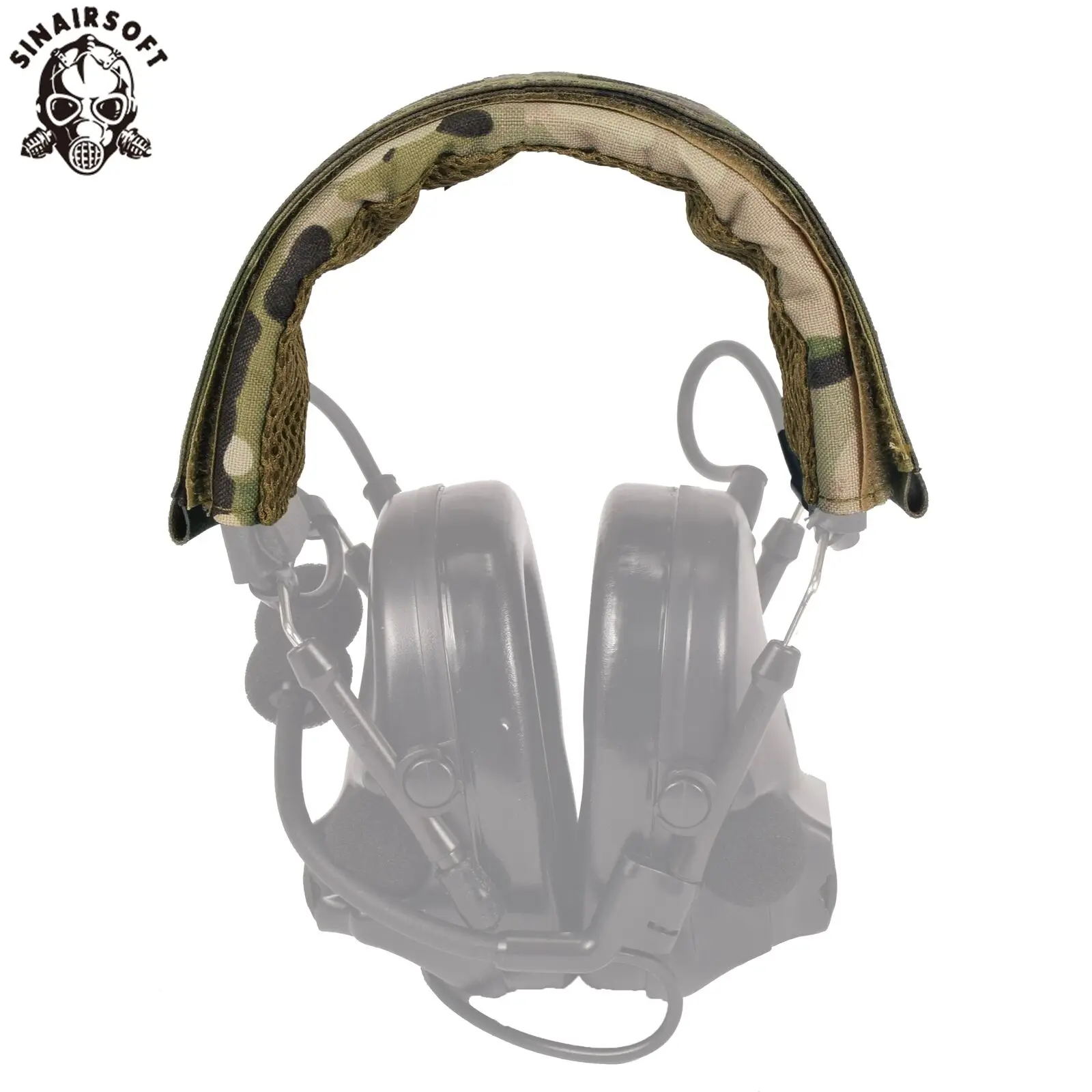 Diadema táctica para auriculares, cubierta para auriculares al aire libre, recubrimiento Modular, cubierta militar para auriculares, orejeras, micrófono, caza, tiro - imagen 2