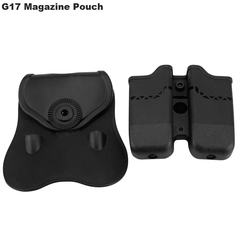 Bolsa de doble revista para caza, Glock17/19/360, Beretta 92/96/USP 22/23 PX4 H & K, funda para pistola, 1911 grados - imagen 3