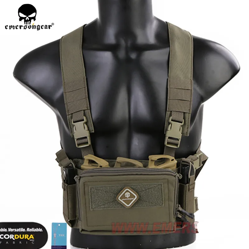 Emersongear D3CR micro chaleco portacargadores táctico con bolsa - imagen 2