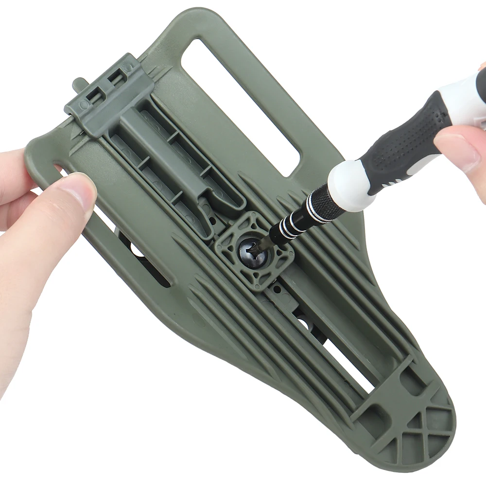 Adaptador de funda para pistola táctica, plataforma TMC Vubl, altura ajustable, bucle de paseo medio bajo para pistola GL 17 M9 P226, paleta de cintura caída - imagen 4