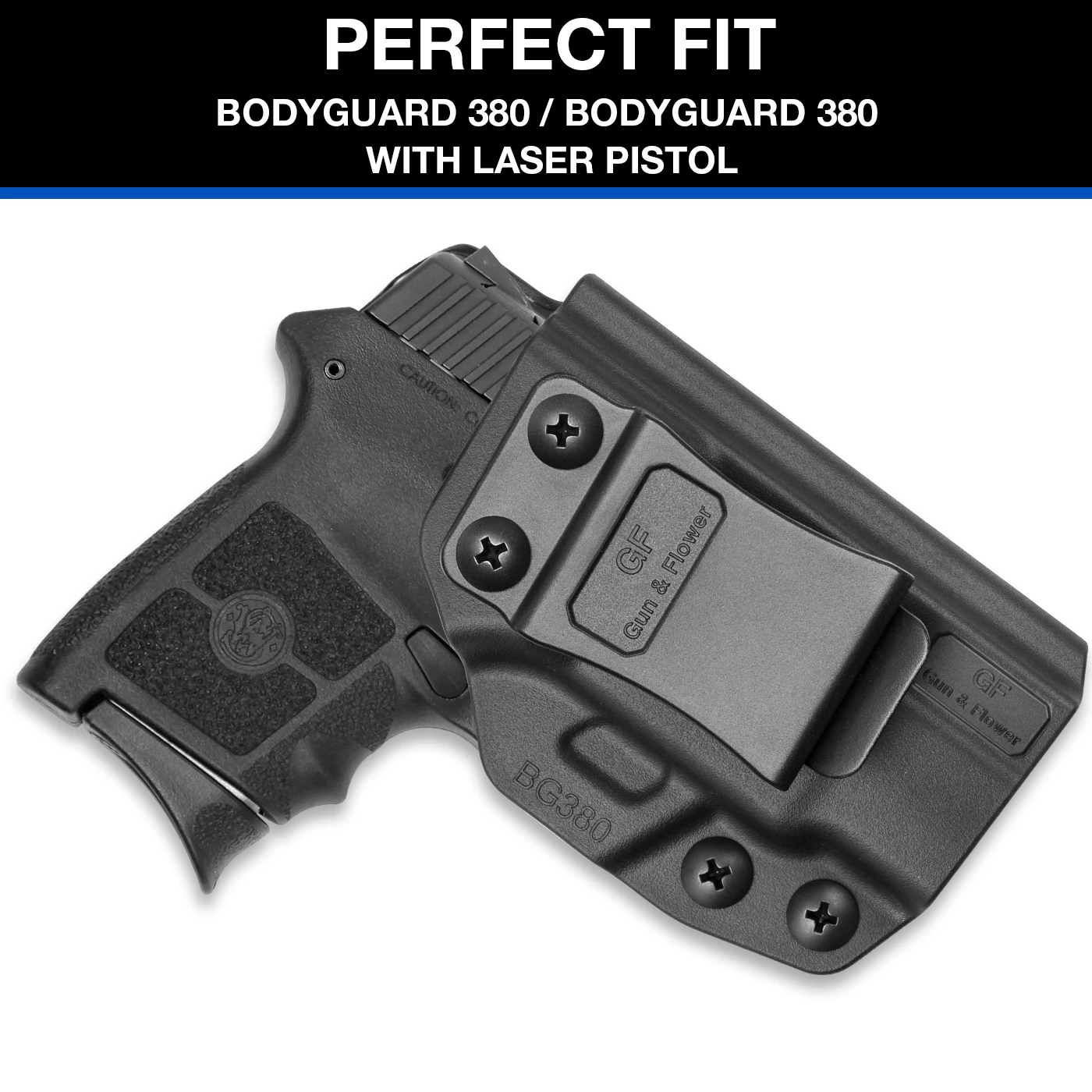 Funda Bodyguard 380, funda de polímero IWB apta para S & W Bodyguard 380 funda cartuchera de plástico bolsas de mano derecha - imagen 4