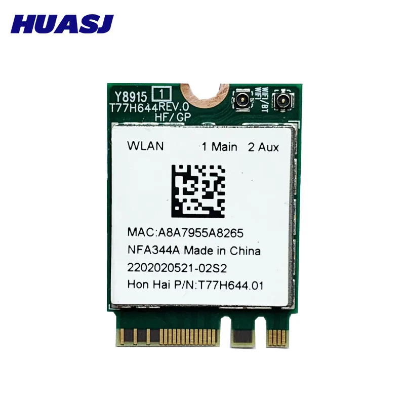 Huasj-adaptador inalámbrico de CA, wifi, QCNFA344A, NFA344A, banda Dual + BT4.1, tarjeta NGFF - imagen 2