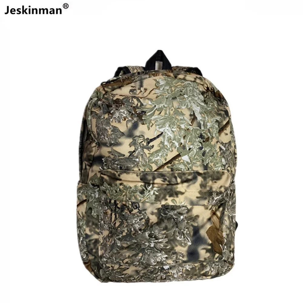 Mochila impermeable de camuflaje biónico para caza y pesca, mochila Simple de camuflaje de caña para jungla, cómoda bolsa de camuflaje plegable de concha suave - imagen 5