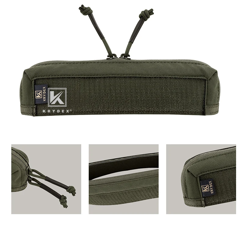 KRYDEX MK3 Chest Rig Doble Cremallera Inserto Bolsa Táctica Longitud Total Chasis Panel Accesorios Almacenamiento Bolsillo Ranger Verde - imagen 4