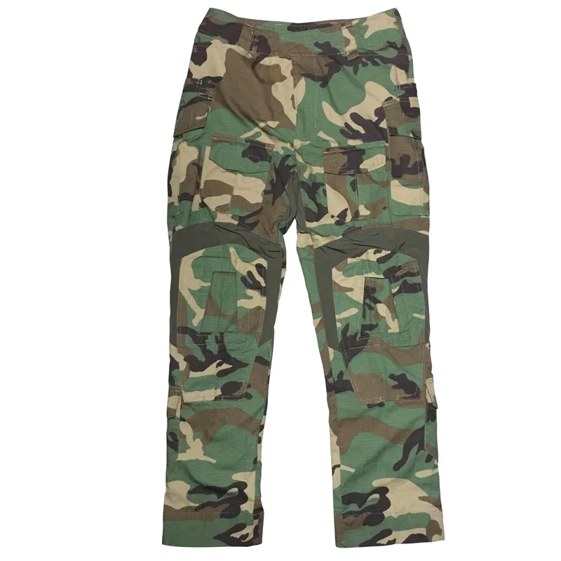 Pantalones de combate G3 con rodilleras, pantalones Airsoft, caza Ranger, Woodland, deportes al aire libre, WL