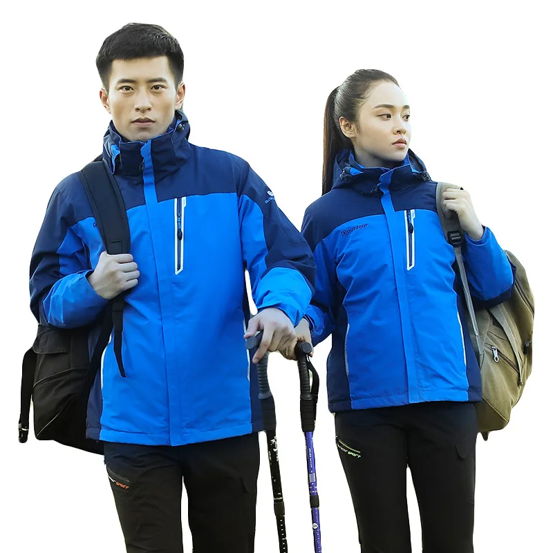 Chaqueta de camping para hombre y mujer, traje de esquí de invierno, cortavientos softshell, abrigo cálido impermeable para otoño - imagen 5