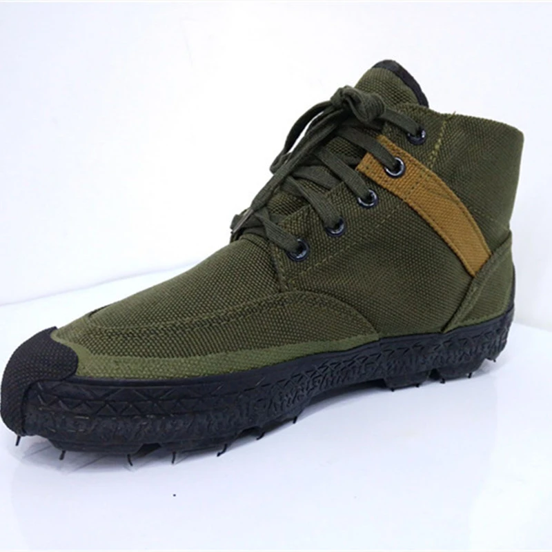 Zapatos de camuflaje militar para hombres y mujeres, botas de protección laboral de cintura alta, zapatos de entrenamiento, caza al aire libre, senderismo, escalada, trabajadores - imagen 2