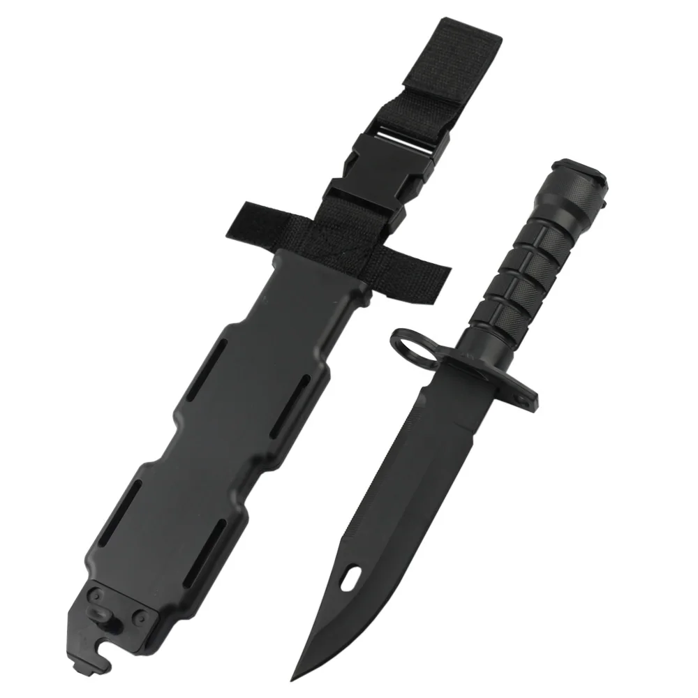 VULPO Cuchillo táctico M9 – Daga airsoft para entrenamiento - imagen 4