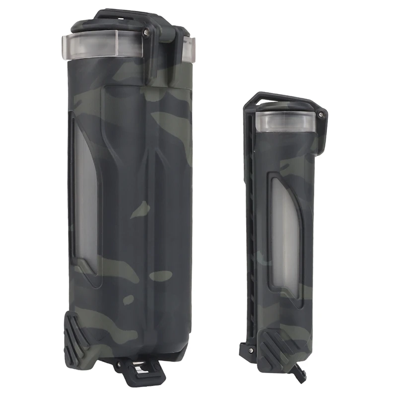 Caja de batería MOLLE táctica multifuncional para caza, caja de almacenamiento de revistas de nailon para exteriores, impermeable, a prueba de polvo para CR123/18650 - imagen 2