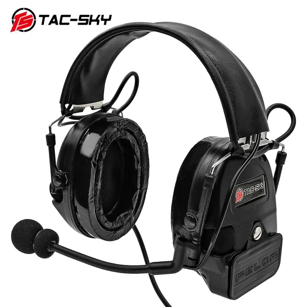 TAC-SKY COMTA I orejeras protectoras electrónicas tácticas para deportes al aire libre pastilla de reducción de ruido auriculares militares walkie-talkie - imagen 4