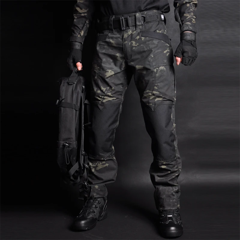 Pantalones para hombre, ropa de escalada, Airsoft, carga táctica, pantalones de trabajo para exteriores para hombre, pantalones de camuflaje de combate, ropa de caza para acampar - imagen 5