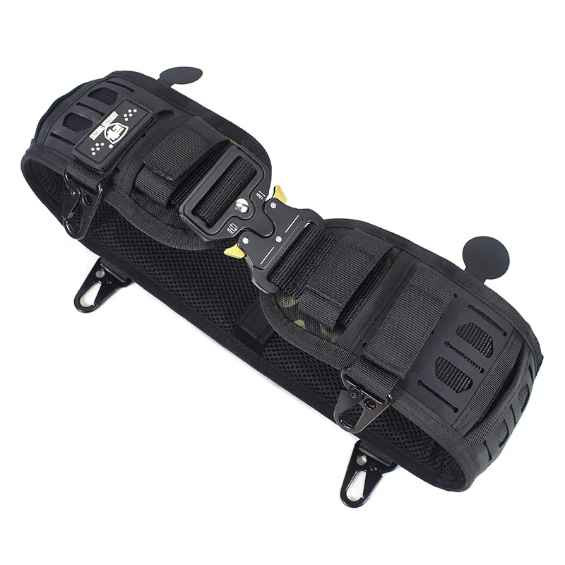 Molle-cinturón táctico de combate al aire libre para hombre, cinturón acolchado de combate, ajustable, entrenamiento, caza, CS, Paintball, Airsoft - imagen 5